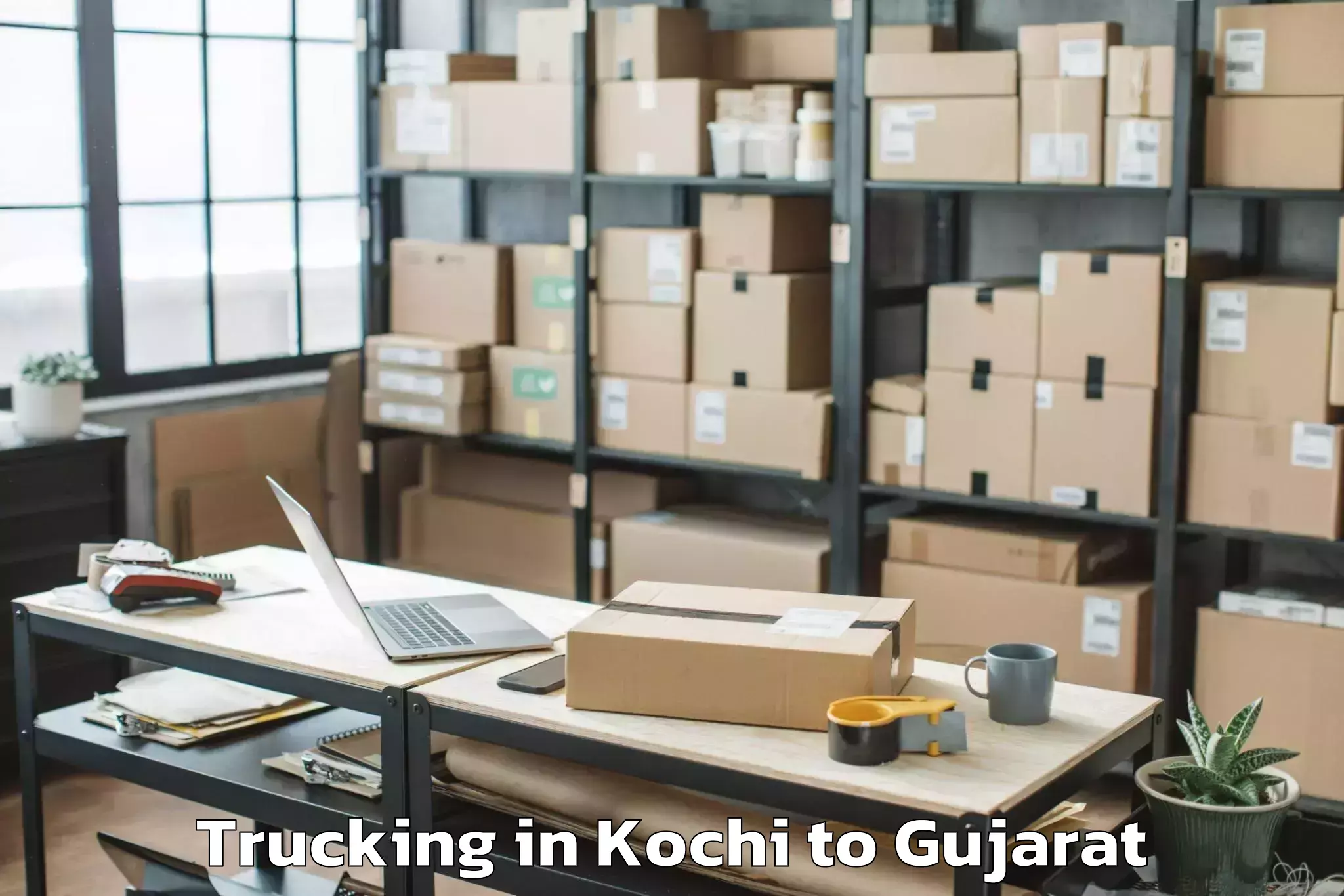 Efficient Kochi to Visnagar Trucking